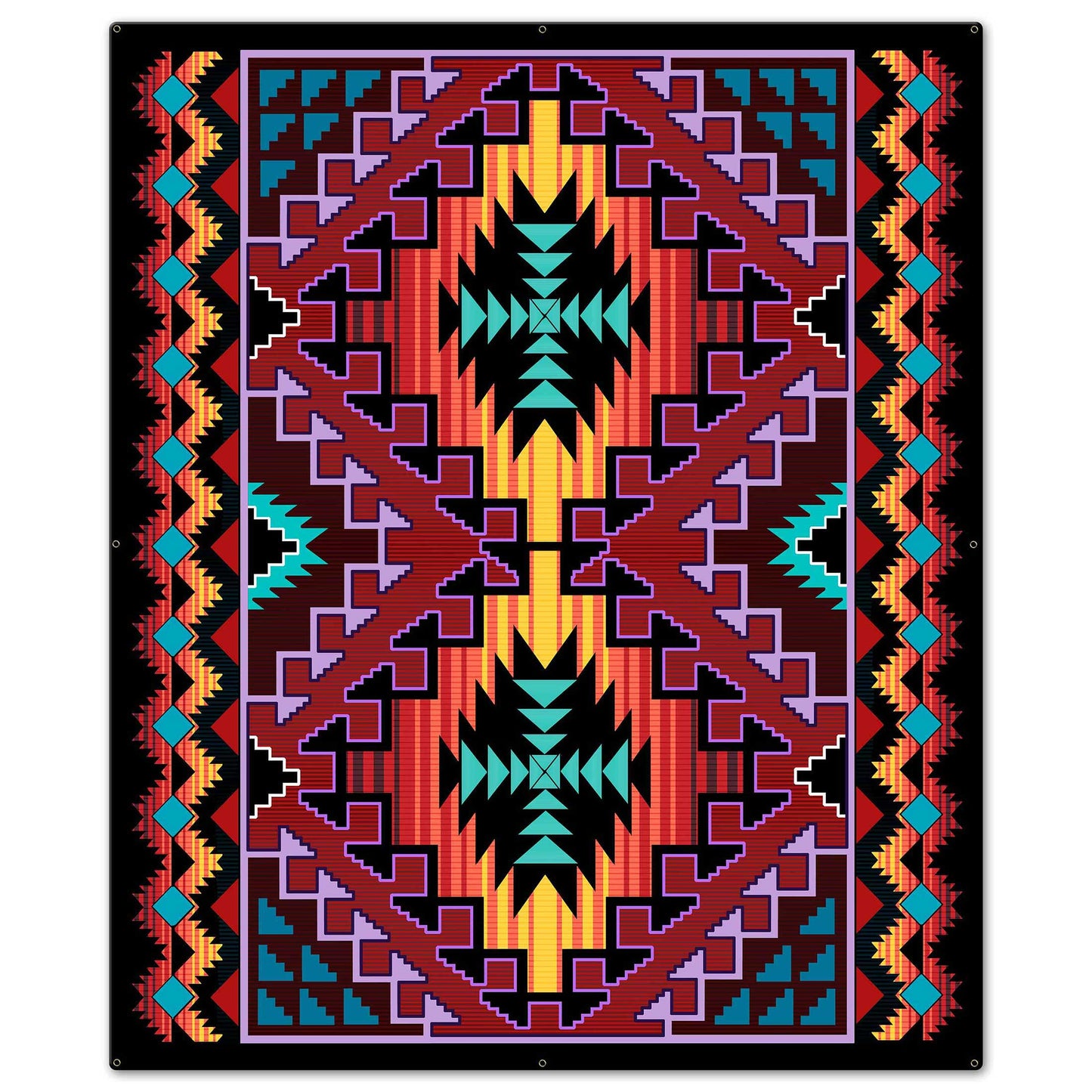 Indian Red Blanket Look 30 x 36