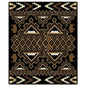 Brown Buffalo Blanket Look 30 x 36