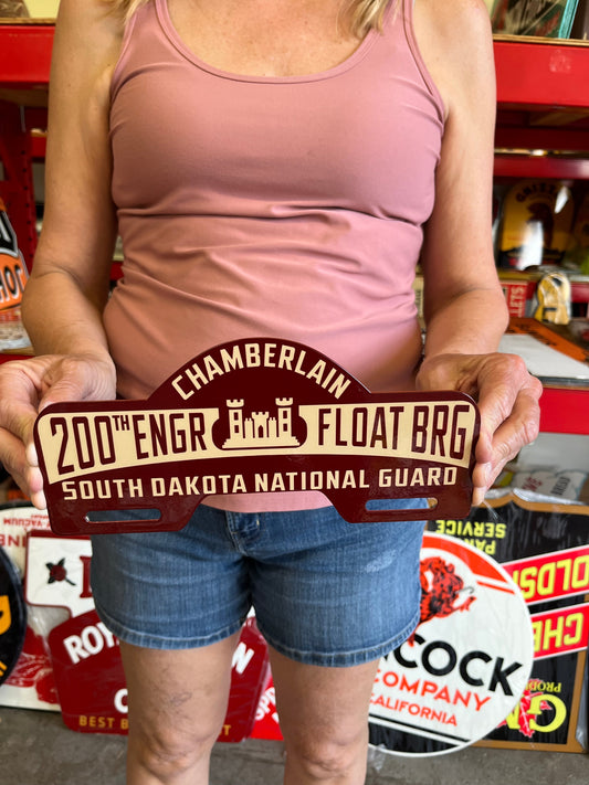 South Dakota National Guard Topper Vintage Style Metal Sign