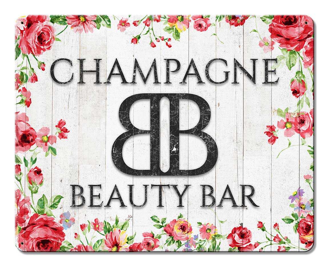 Champagne Beauty Bar 15 X 12