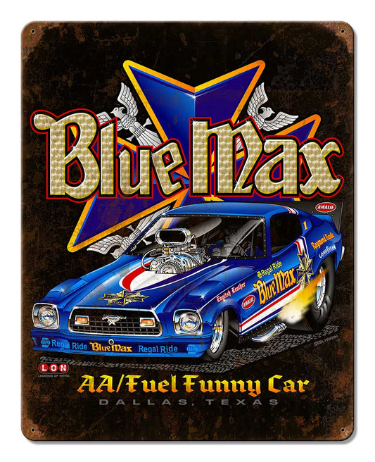 Blue Max Vintage Style Metal Sign 12 X 15