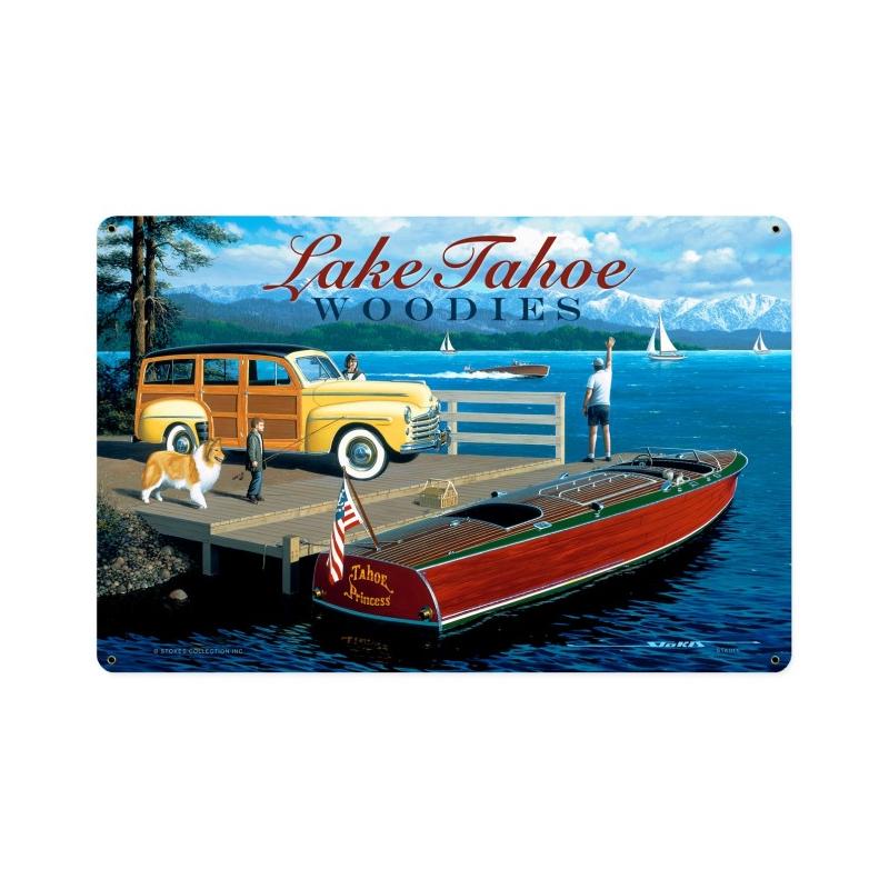 Lake Tahoe Woodies 18 x 12