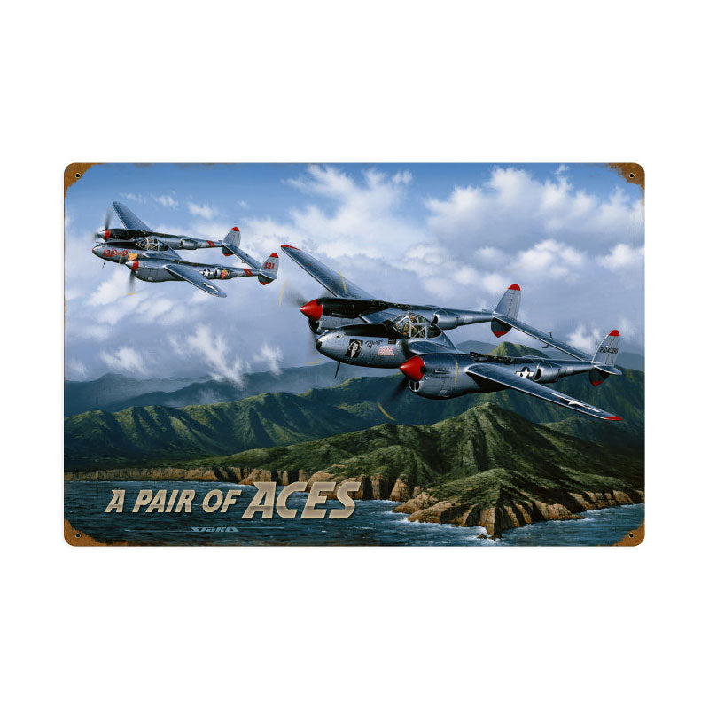 Pair Of Aces 24 x 16