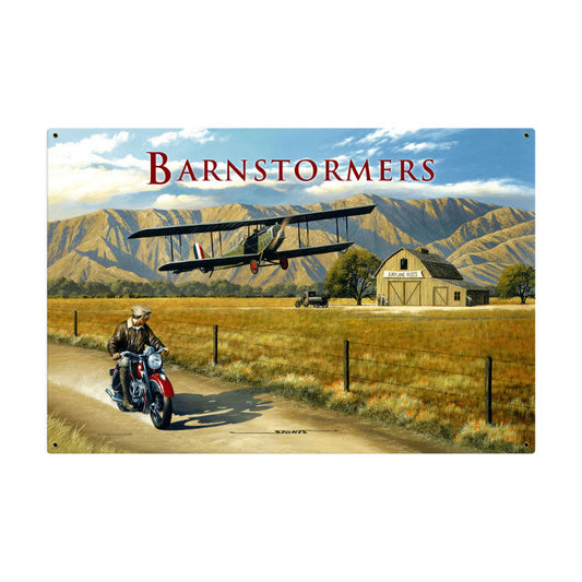 Barnstormer Vintage Style Metal Sign 36 x 24