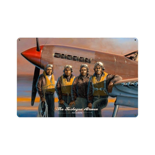 Tuskegee Airmen Vintage Style Metal Sign 12 x 18