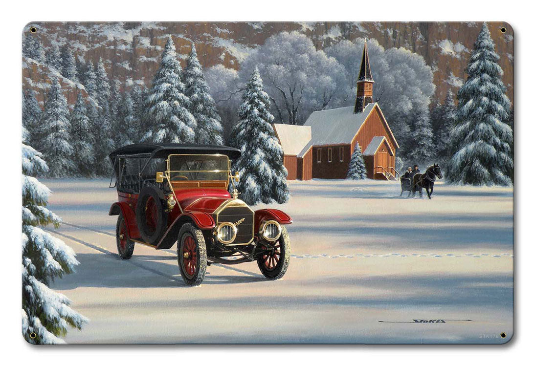 1912 Pierce Arrow Painting 18 x 12