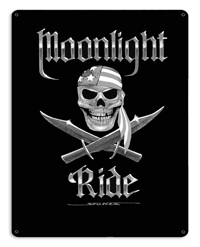 Moonlight Ride Bw 15 x 12