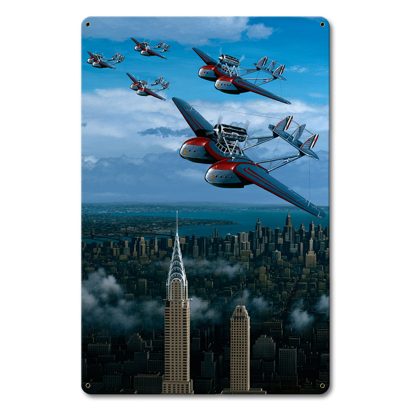 Planes Over New York 12 x 18
