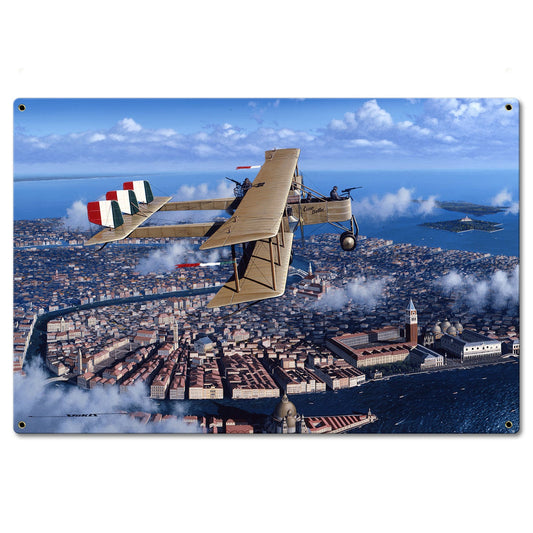 Ciao Bella Over Venice Vintage Style Metal Sign 24 x 16