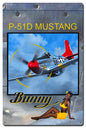 Bunny On P-51 Cowl 16 x 24