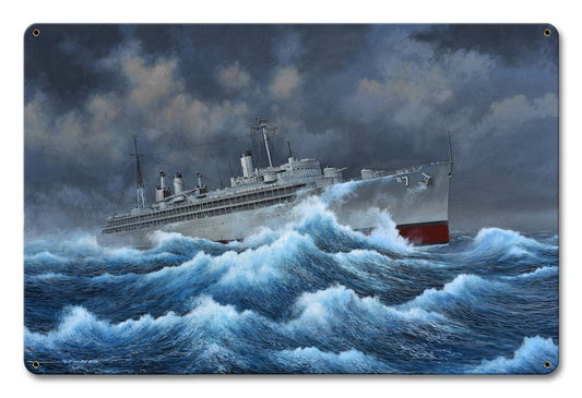 Uss Hector Vintage Style Metal Sign 18 x 12