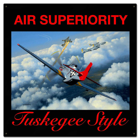 Tuskegee Style Vintage Style Metal Sign 24 x 24