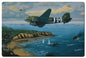 D-Day Invaders C-47S Over Normandy 36 x 24