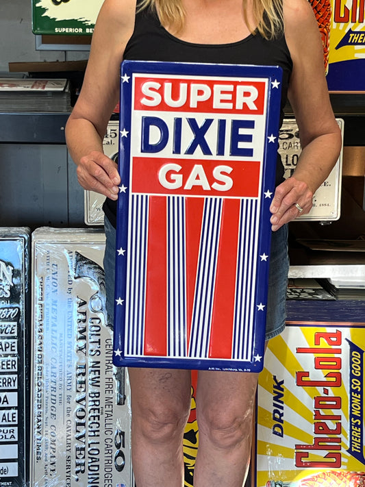 Super Dixie Gas Vintage Style Metal Sign