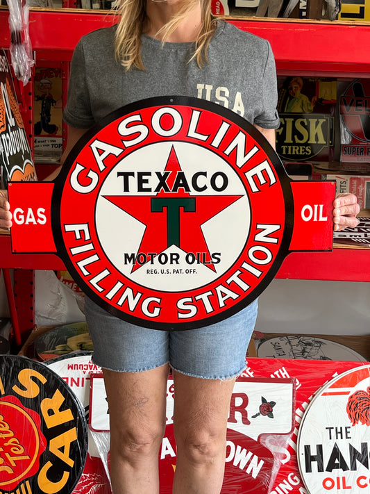 Texaco Filling Station Vintage Style Metal Sign