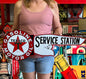 Texaco Service Station Vintage Style Metal Sign