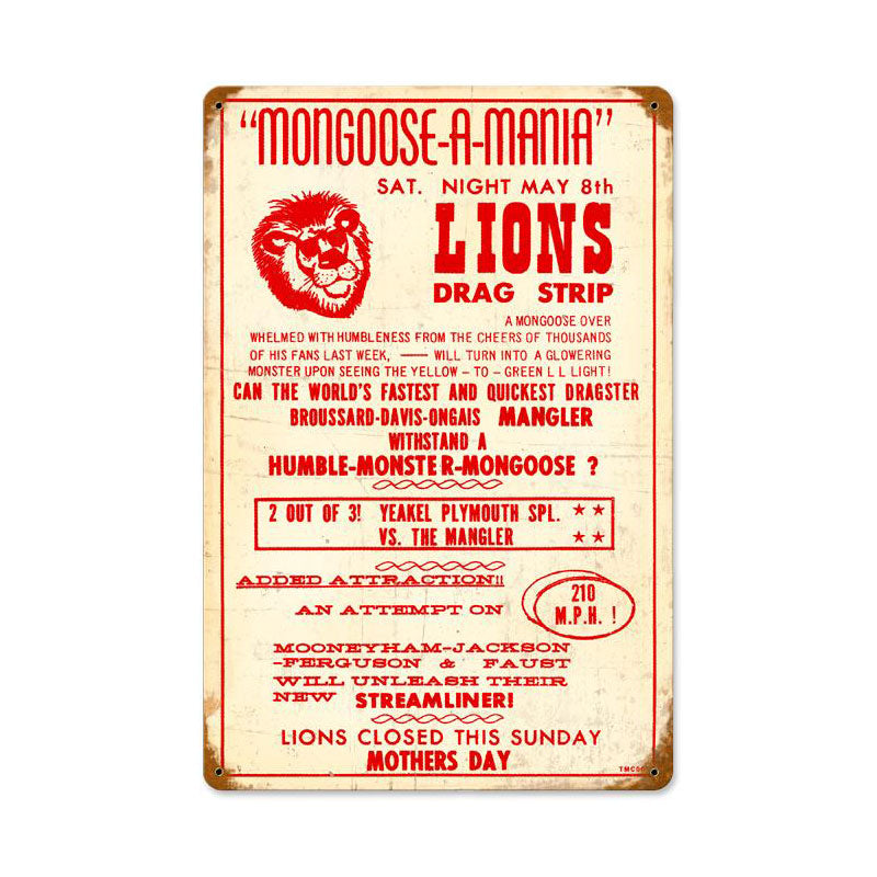 Lions Drag Strip 18 x 12