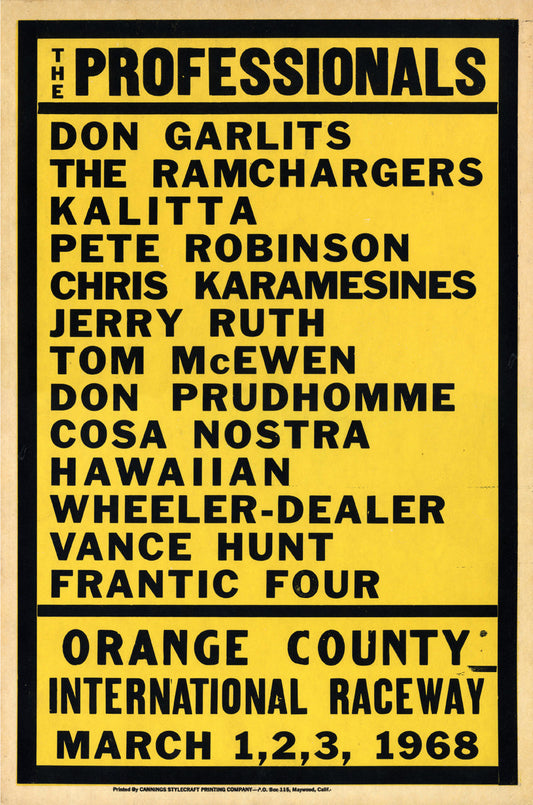 The Professionals Vintage Style Metal Sign 12 x 18