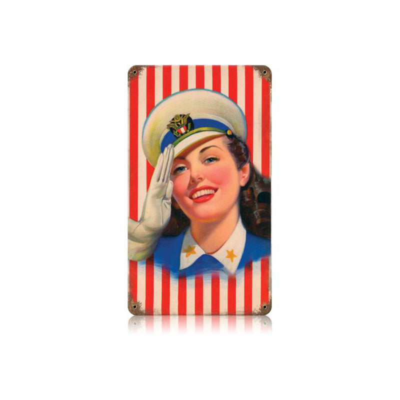 Salute Girl 8 x 14
