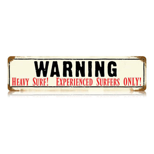 Heavy Surf Vintage Style Metal Sign 20 X 5