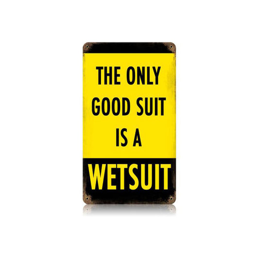 Wetsuit Vintage Style Metal Sign 8 x 14