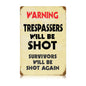 Trespassers 12 x 18