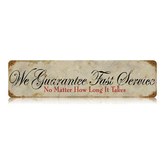 Fast Service Vintage Style Metal Sign 20 X 5