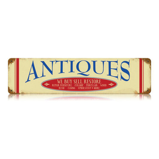 Antiques Vintage Style Metal Sign 20 X 5