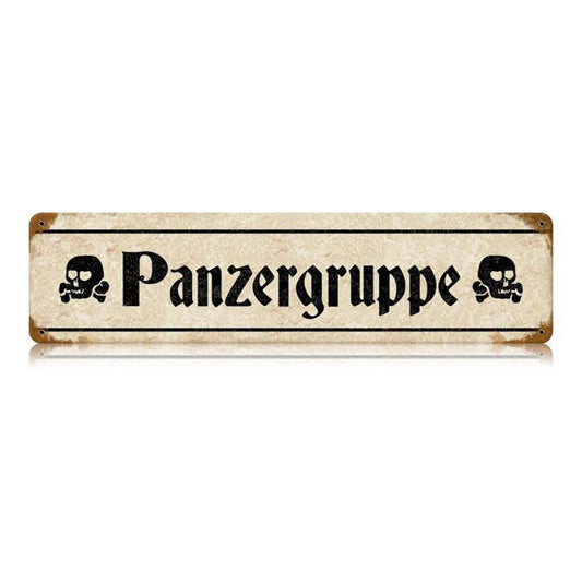 Panzergruppe Vintage Style Metal Sign 20 X 5