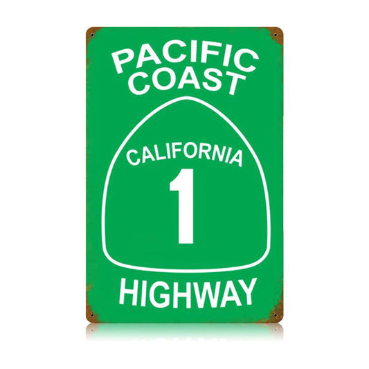 Pch Vintage Style Metal Sign 12 x 18