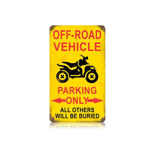 Off Road Parking Vintage Style Metal Sign 8 x 14