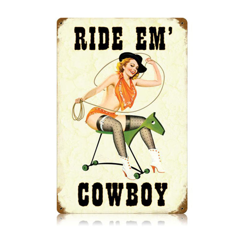 Ride Em Cowboy 12 x 18