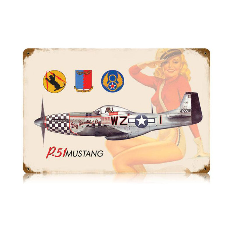 P-51 Salute 18 x 12