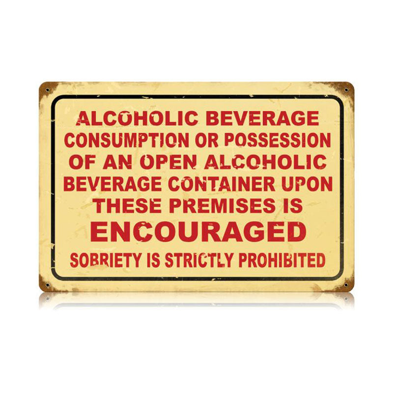 Drinking Encouraged 18 x 12
