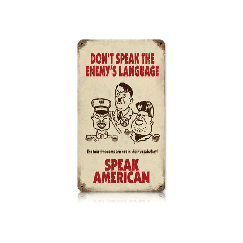 Speak American 8 x 14