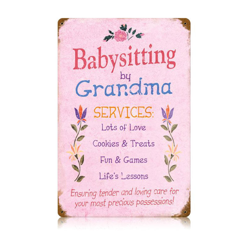 Babysitting Grandma 12 x 18