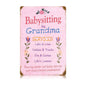 Babysitting Grandma 12 x 18