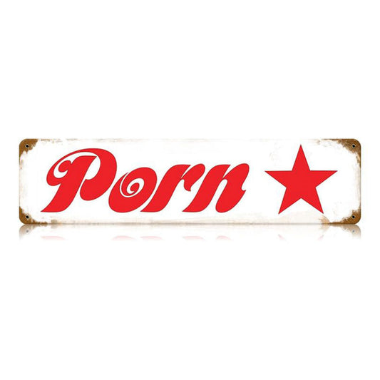 Porn Star Vintage Style Metal Sign 20 X 5