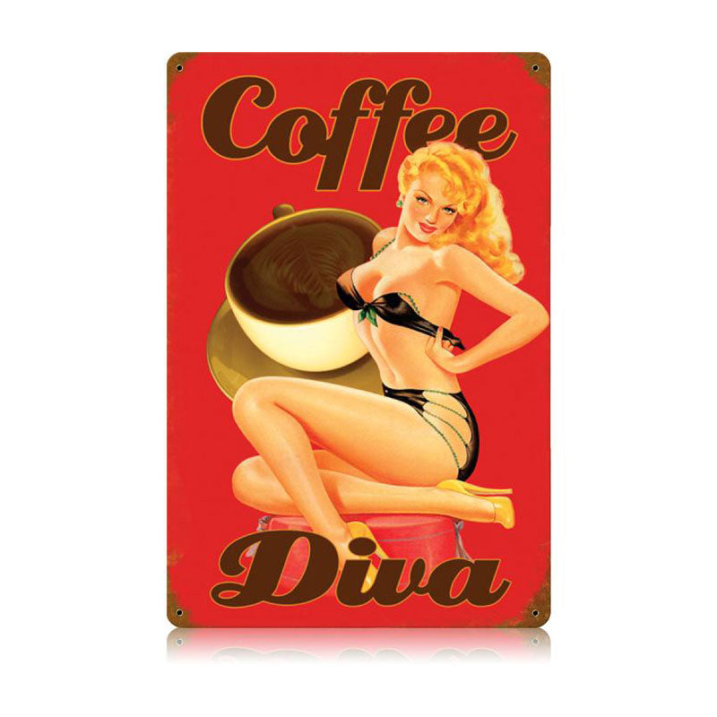 Coffee Diva 12 x 18