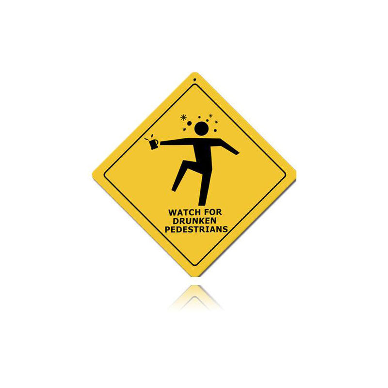 Drunken Pedestrians 12 x 12