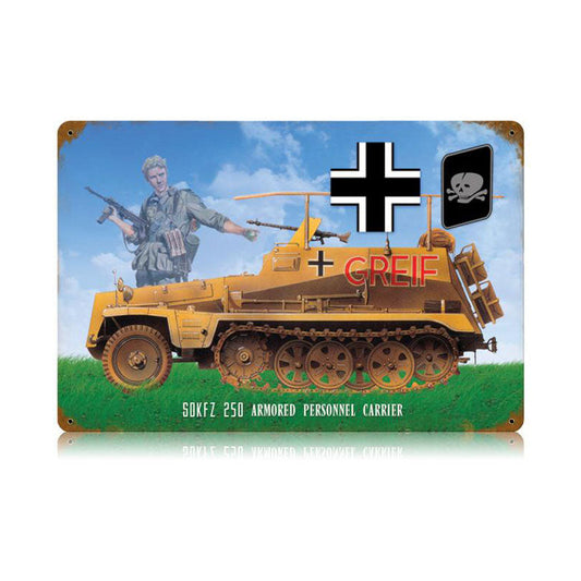 Troop Carrier Vintage Style Metal Sign 18 x 12