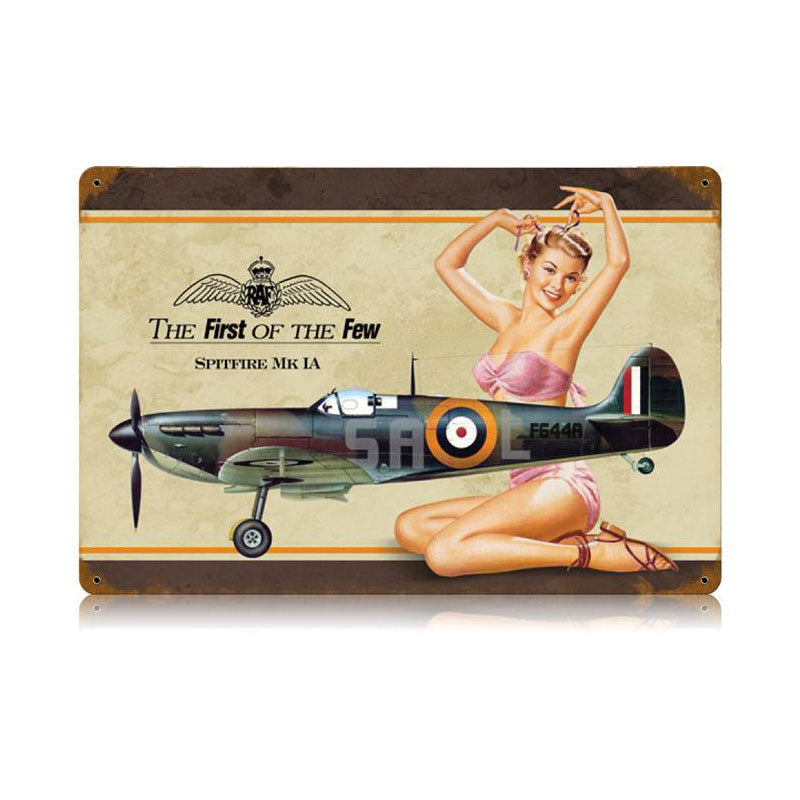 Spitfire Pin Up 18 x 12