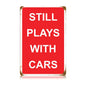 Plays With Cars 12 x 18