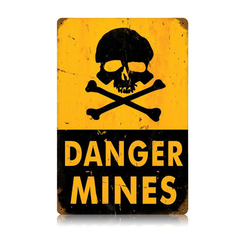 Danger Mines 12 x 18