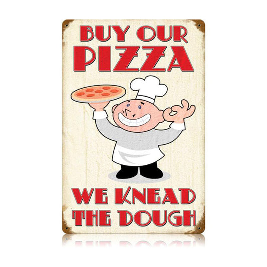 Buy Our Pizza Vintage Style Metal Sign 12 x 18