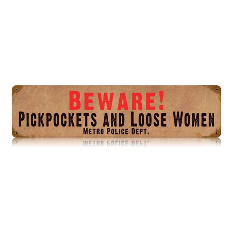 Beware Pickpockets 20 X 5