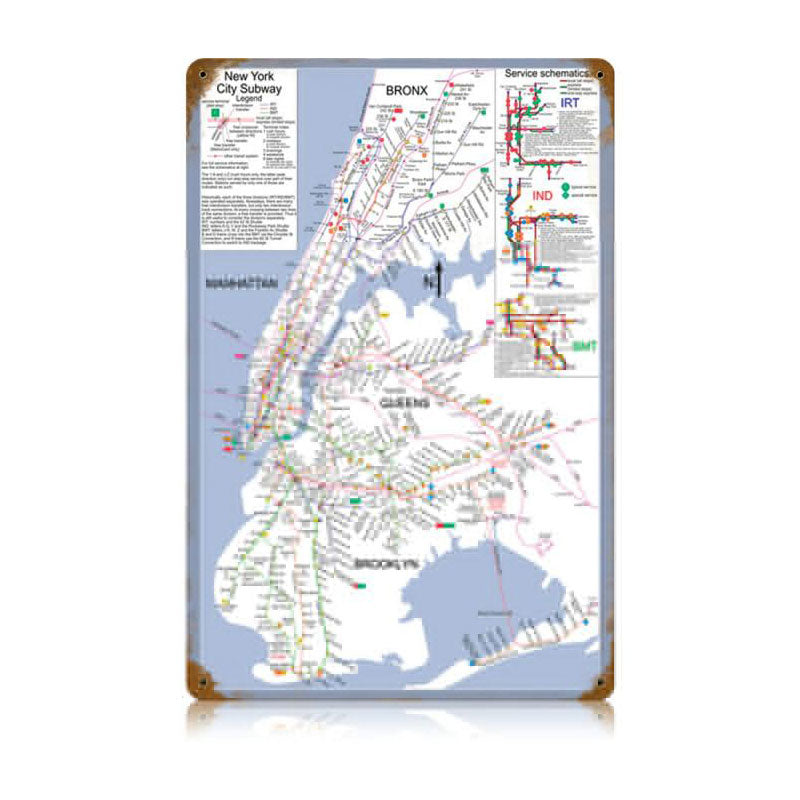 New York Subway 12 x 18
