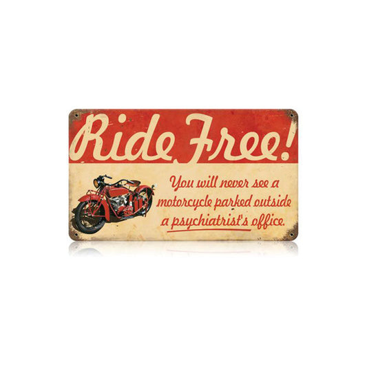 Ride Free Motorcycle 14 x 8
