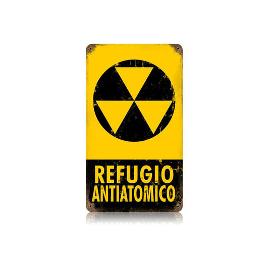 Refugio Vintage Style Metal Sign 8 x 14