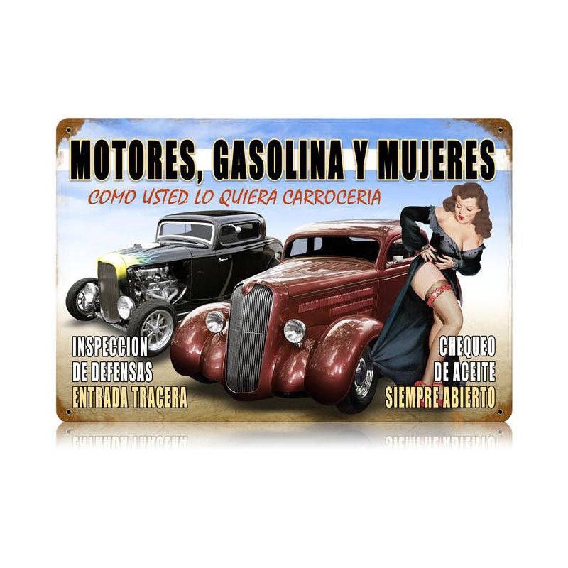 Motors Y Mujeres 12 x 18
